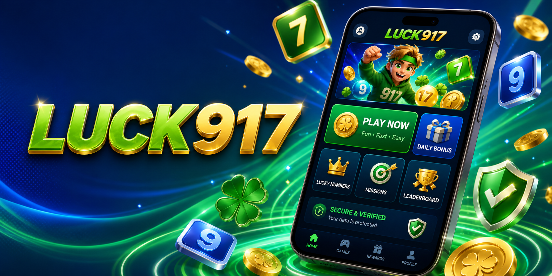 Luck917 mobile app preview